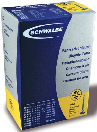 Schwalbe 700c 60mm Valve Lightweight Presta SV20EL Innertube