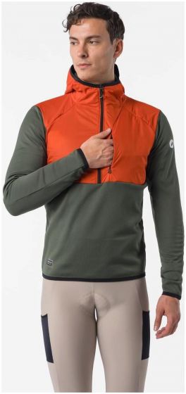 Castelli Unltd Roam Sweatshirt – Military Green / Burnt Orange