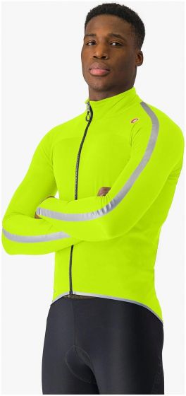 Castelli Ultra Rain Cape Jacket – Electric Lime / Silver Reflex