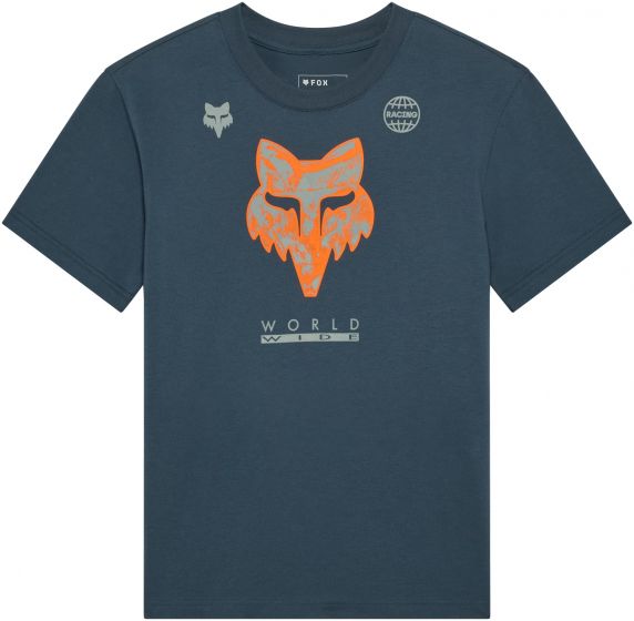 Fox Image Print Womens T-Shirt – Deep Cobalt