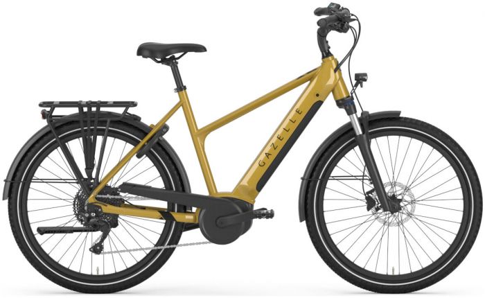 Gazelle Medeo T10 HMB Mid-Step 2025 Electric Bike – Turmeric Yellow