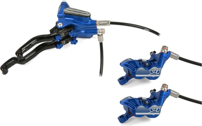Hope Tech 3 V4 Duo Disc Brake Set – Blue