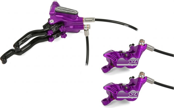 Hope Tech 3 V4 Duo Disc Brake Set – Purple