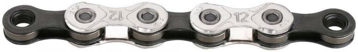 KMC X12 Aurora 12-Speed Chain – Black / Silver