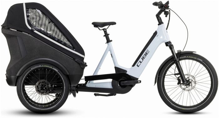 Cube Family Hybrid 1500 2027 Electric Trike – Flash White / Reflex