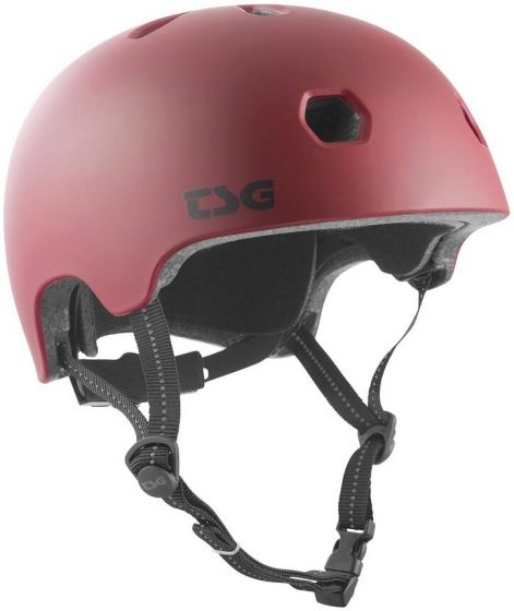 TSG Meta Solid Colour Helmet – Satin Oxblood