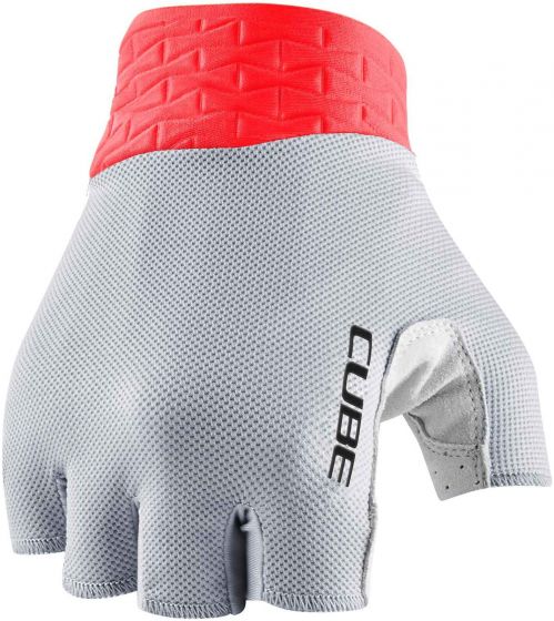 Cube Performance Short Finger Gloves – Grey / Red