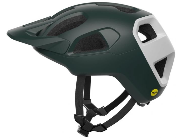 POC Cularis Helmet – Matt Pargasite Green / Matt Hydrogen White