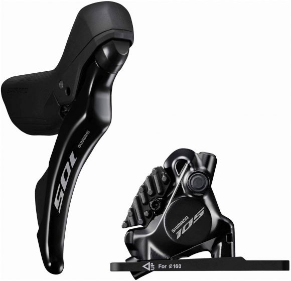 Shimano 105 ST-R7120 Hydraulic STI Lever Set With Flat Mount Caliper