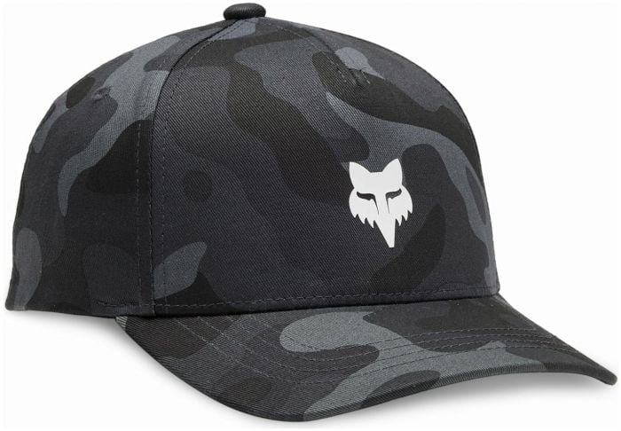 Fox Youth Camo 110 Snapback Hat – White / Black / Grey