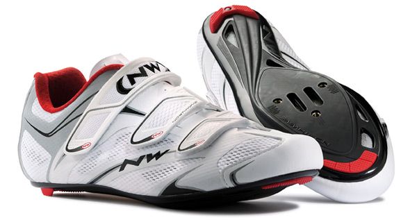 Northwave Sonic 3S 2014 Shoes – White/Red/Silver