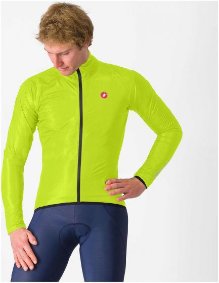 Castelli Squall Shell Jacket – Electric Lime / Black