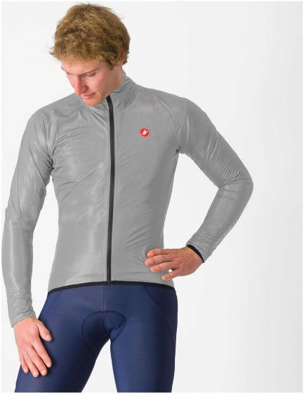 Castelli Squall Shell Jacket – Silver Grey / Black