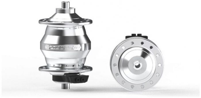 SP SV-9FC Dynamo Front Hub – Silver