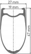 DT Swiss HEC 1400 Spline Clincher Disc 700c Front Wheel