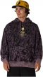 Fox Image Print Fleece Pullover Hoodie