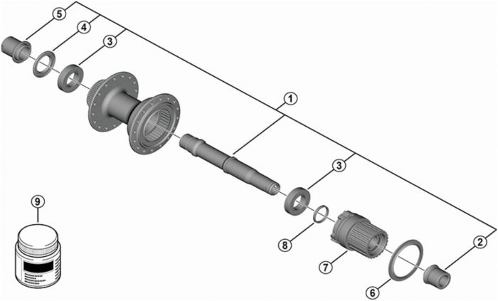 Shimano FH-TC600 Freewheel Body