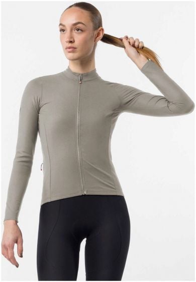 Castelli Thermowoven Womens Long Sleeve Jersey – Silver Moon