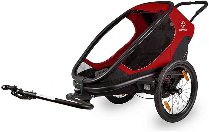 Hamax Outback Kids Bike Trailer – Red / Black