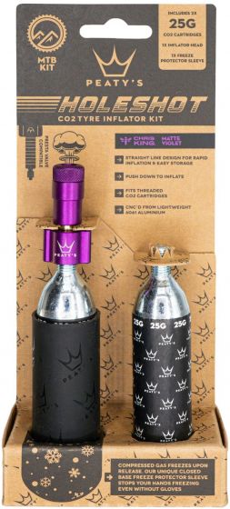 Peaty's Holeshot CO2 Tyre Inflator – Violet
