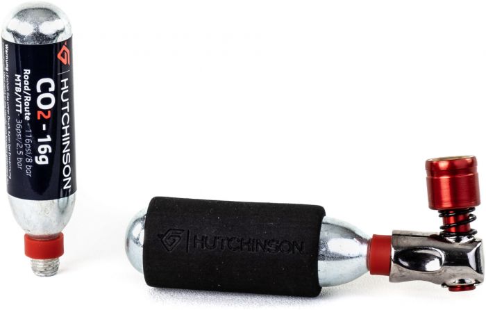Hutchinson CO2 Inflator 16g Cartridges & Valve Connector