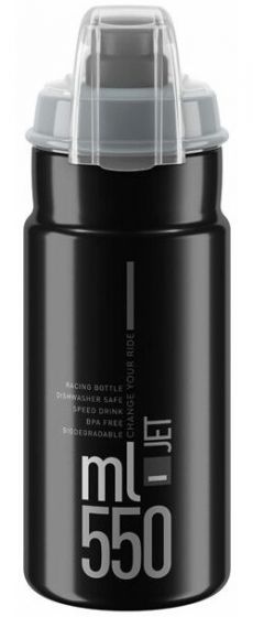 Elite Jet MTB Bottle – Black / Grey