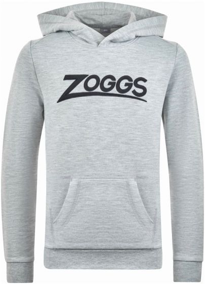 Zoggs Byron Sports Junior Hoodie – Grey Melange / Black