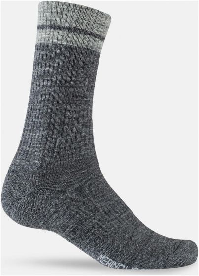 Giro Winter Merino Wool 2025 Socks – Charcoal / Light Grey