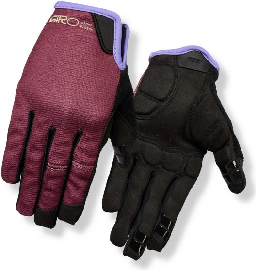 Giro La DND 2026 Womens Gel Gloves – Dark Maroon