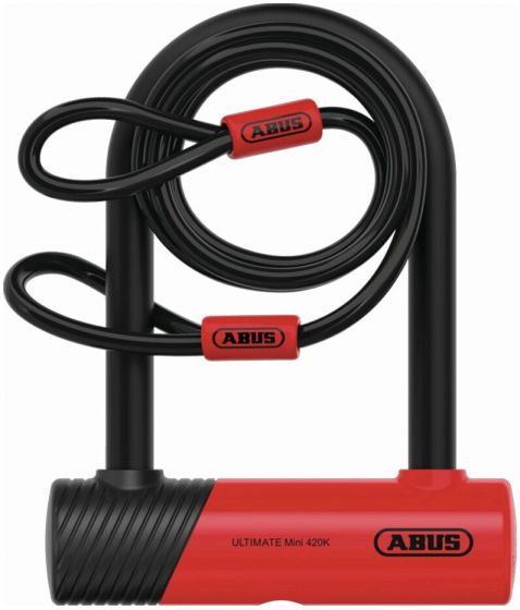 ABUS Ultimate Mini 420K D-Lock with Cable