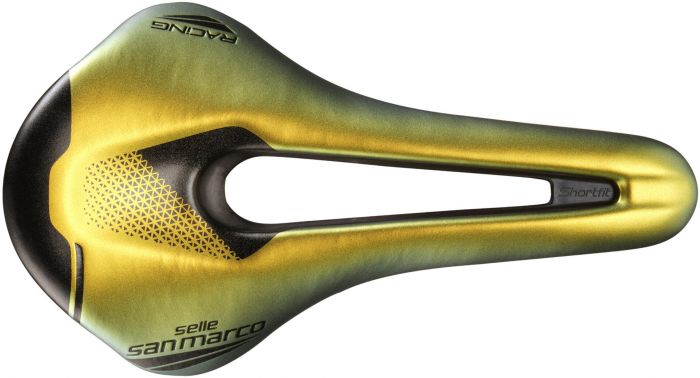 Selle San Marco Shortfit 2.0 Racing Saddle – Iridescent Gold
