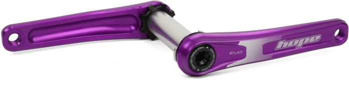 Hope EVO 83mm DH Crankset without Spider – Purple