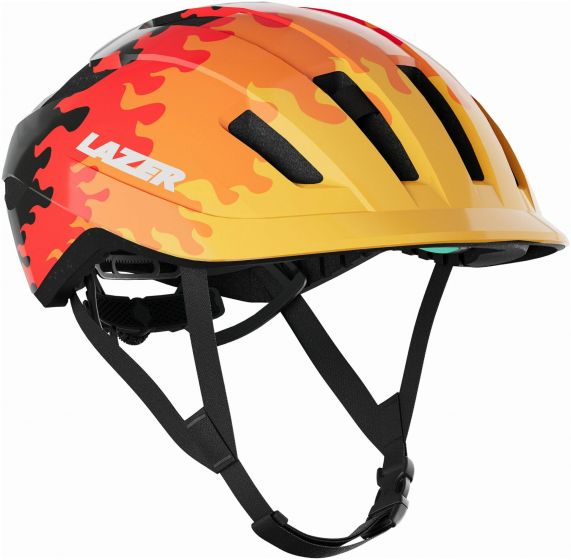Lazer J1 KinetiCore Helmet – Red Flames