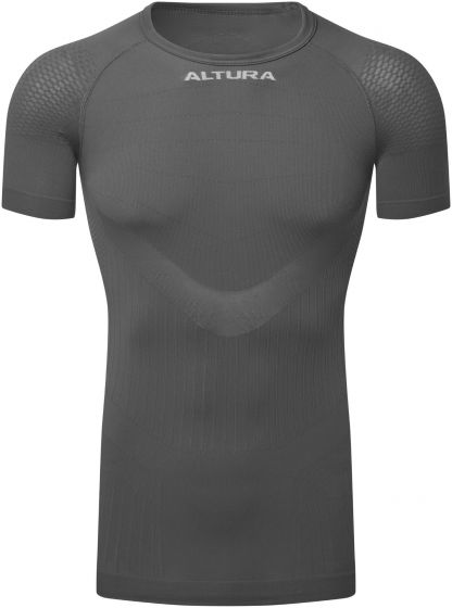 Altura Tempo Seamless Short Sleeve Base Layer – Charcoal