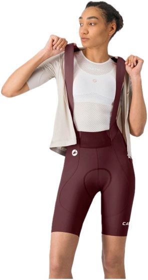 Castelli Espresso 2 Womens DT Bib Shorts – Deep Bordeaux
