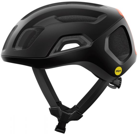 POC Ventral Air MIPS Helmet – Uranium Black Matt / Fluorescent Orange Matt