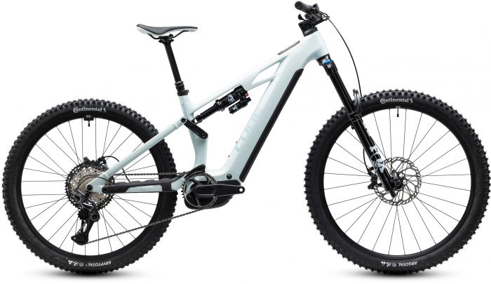 Cube Stereo Hybrid ONE77 HPC SLX 800 2027 Electric Bike – Hint of Mint / Orange