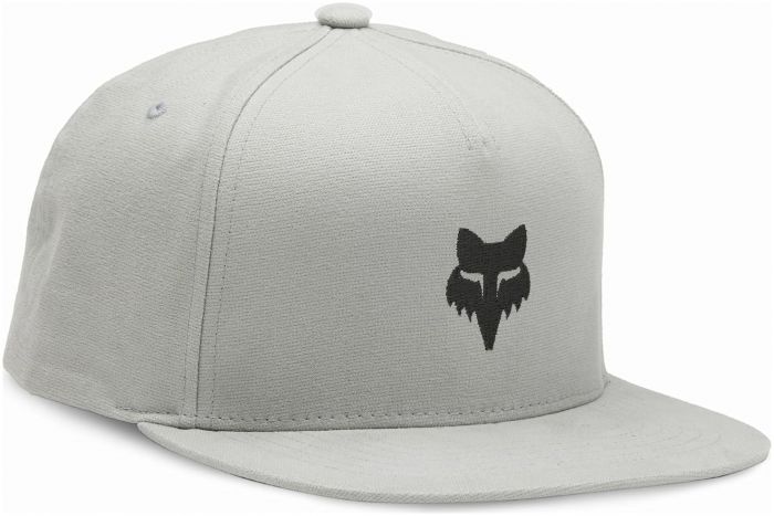 Fox Head Snapback Hat – Steel Grey