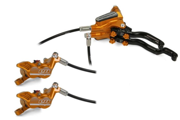 Hope Tech 3 Duo E4 Front and Rear Disc Brake – Orange