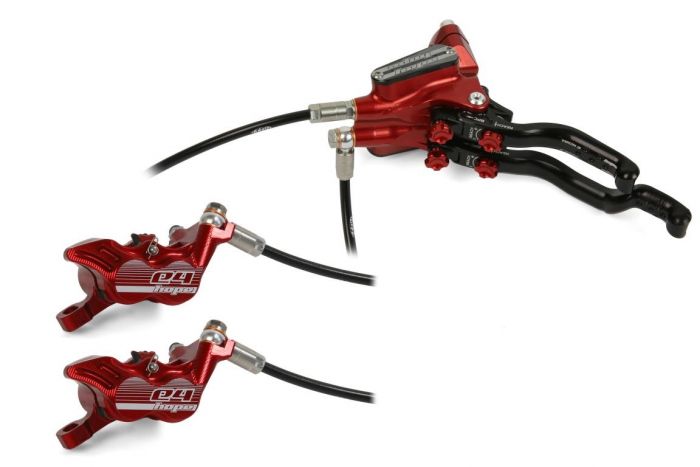 Hope Tech 3 Duo E4 Front and Rear Disc Brake – Red