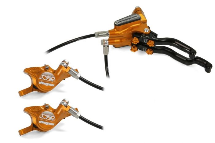 Hope Tech 3 Duo X2 Front and Rear Disc Brake – Orange