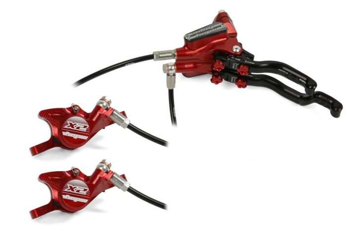 Hope Tech 3 Duo X2 Front and Rear Disc Brake – Red