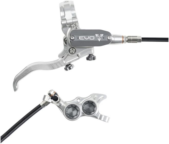 Hope EVO TR4 Disc Brake Set – Silver / Smoke