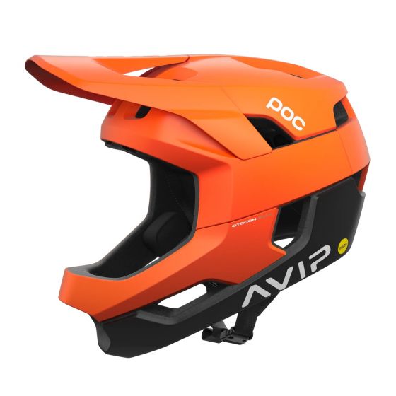 POC Otocon Race MIPS Helmet – Fluorescent Orange AVIP / Uranium Black Matt
