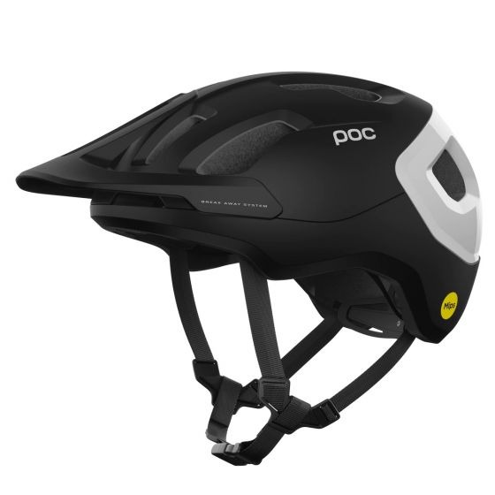 POC Axion Race MIPS Helmet – Uranium Black Matt / Hydrogen White