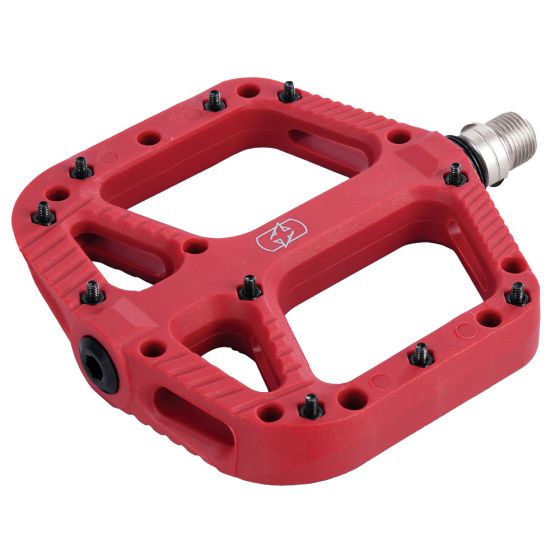 Oxford Loam 20 Nylon Flat Pedals – Red