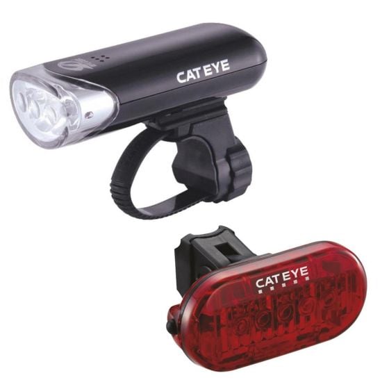 Cateye EL135 / Omni 5 Front and Rear Light Set