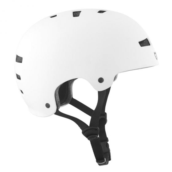 TSG Evolution Solid Satin White Helmet