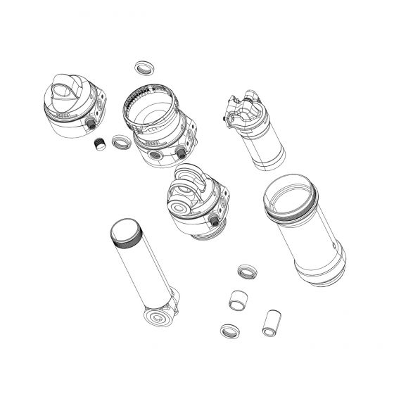 SRAM 3-Piece 1/2-Inch Rear Shock Mounting Hardware
