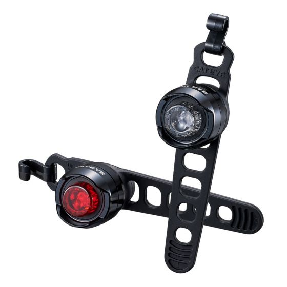 Cateye Orb Rechargeable Front and Rear Light Set